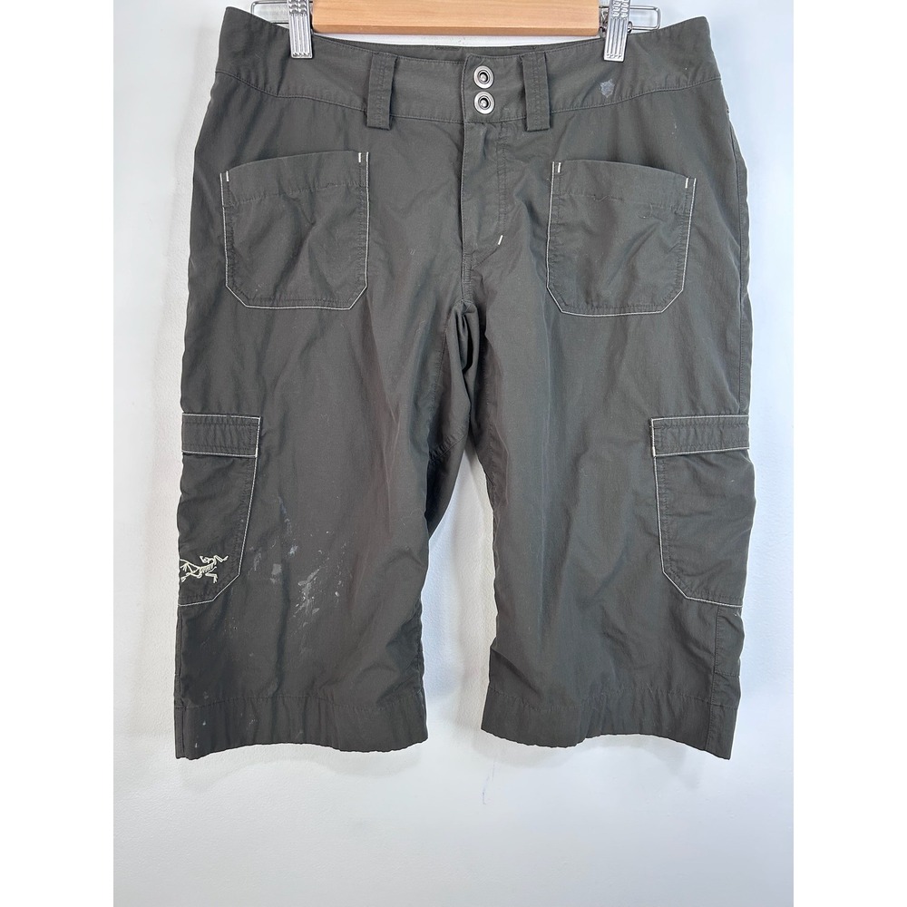 Arcteryx Womens Rampart Cargo Shorts‎ Hiking Outdoor Knee Length Sz 32 Gorpcore